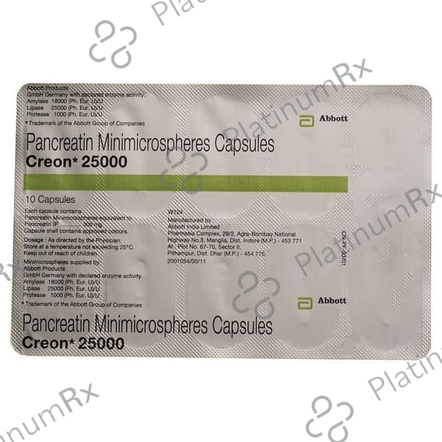Creon 25000/300mg Capsule 10s