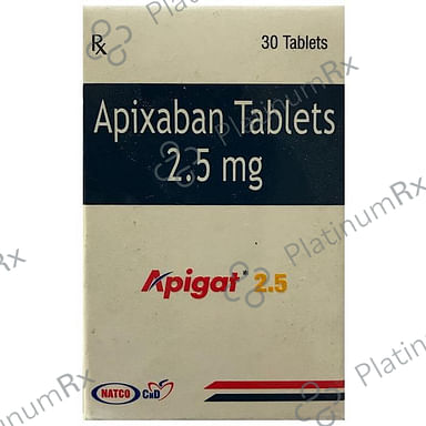 Apigat 2.5mg Tablet 30s