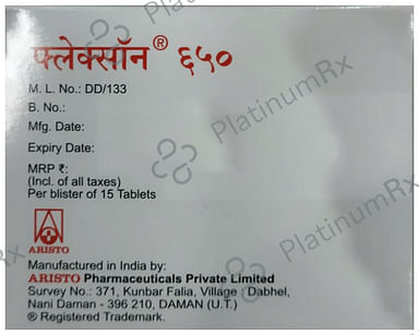 Flexon 650mg Tablet 15s