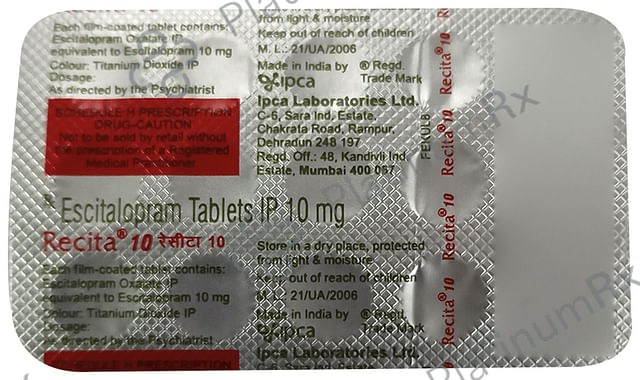 Recita 10mg Tablet 15s