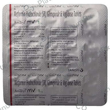 Amaryl MV Tablet SR 15s