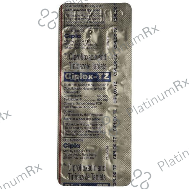 Ciplox TZ 500/600mg Tablet 10s