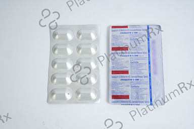 Zaxaglit M 5/500mg Tablet ER 10s