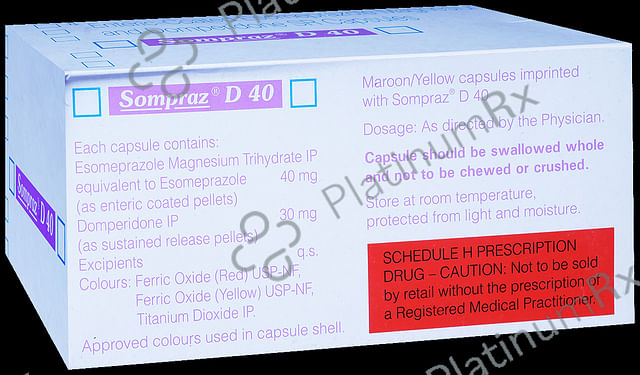 Sompraz D 40/30mg Capsule SR 15s