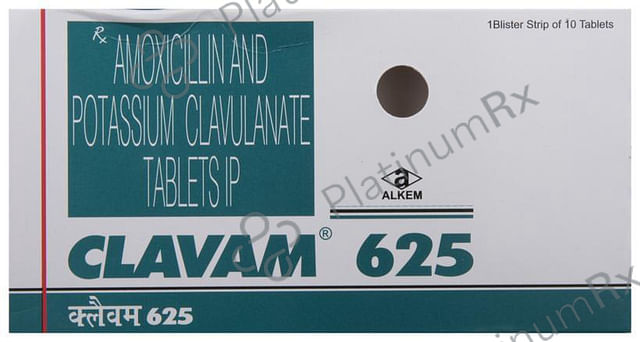 Clavam 625mg Tablet 10s