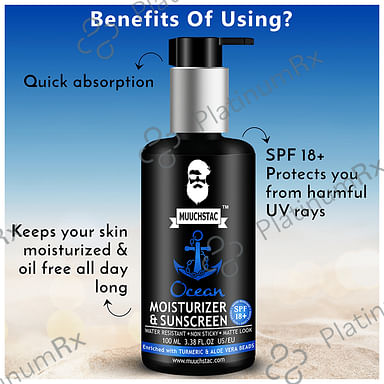 Muuchstac SPF 18+ Ocean Moisturizer & Sunscreen