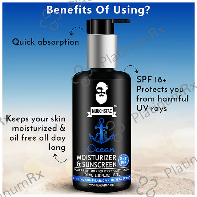 Muuchstac SPF 18+ Ocean Moisturizer & Sunscreen