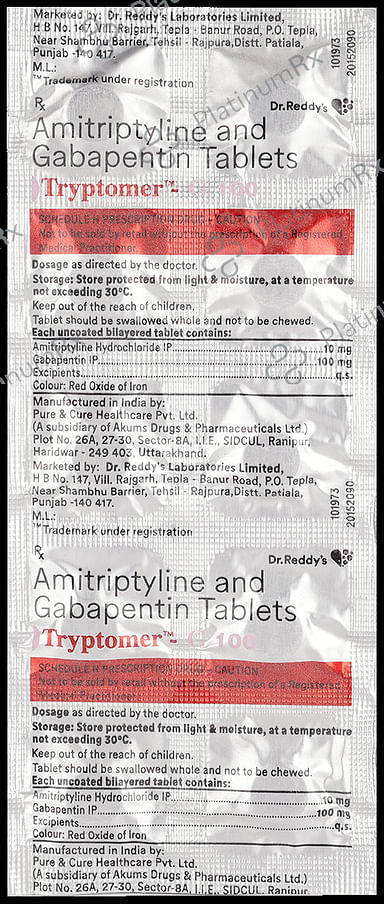 Tryptomer G 10/100mg Tablet 10s