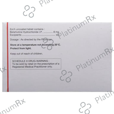 Vertin 8mg Tablet 15s