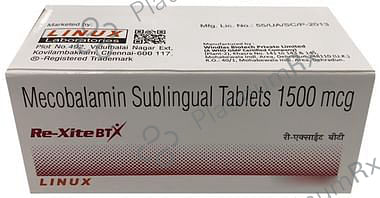 Re Xite BT 1500mcg Sublingual Tablet 10s