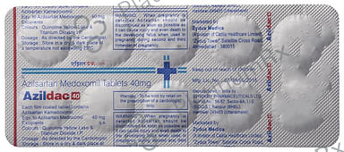 Azildac 40mg Tablet 10s