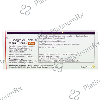 Brilinta 90mg Tablet 14s