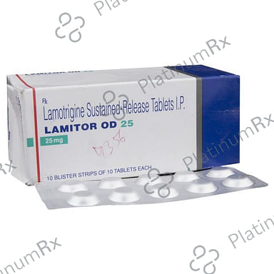 Lamitor OD 25mg Tablet SR 10s