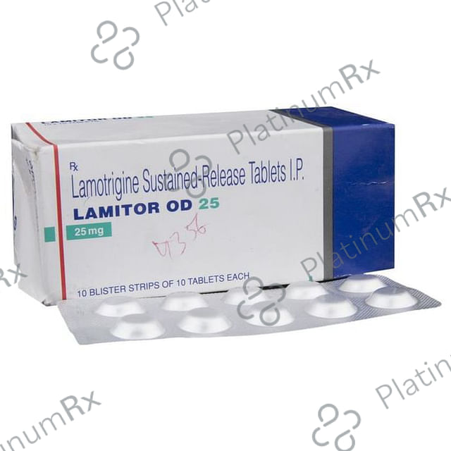 Lamitor OD 25mg Tablet SR 10s