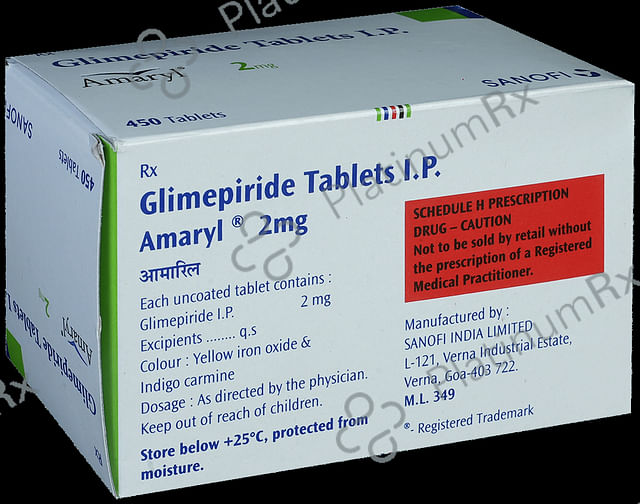 Amaryl 2mg Tablet 30s