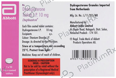 Duphaston 10mg Tablet 10s