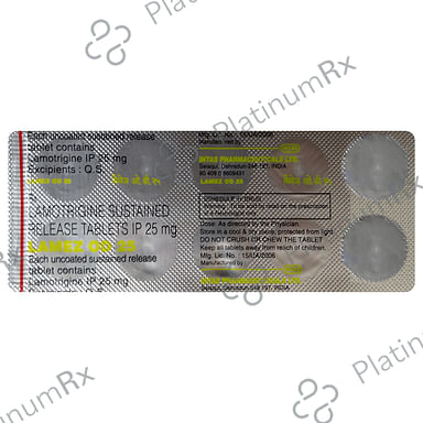 Lamez OD 25mg Tablet SR 10s