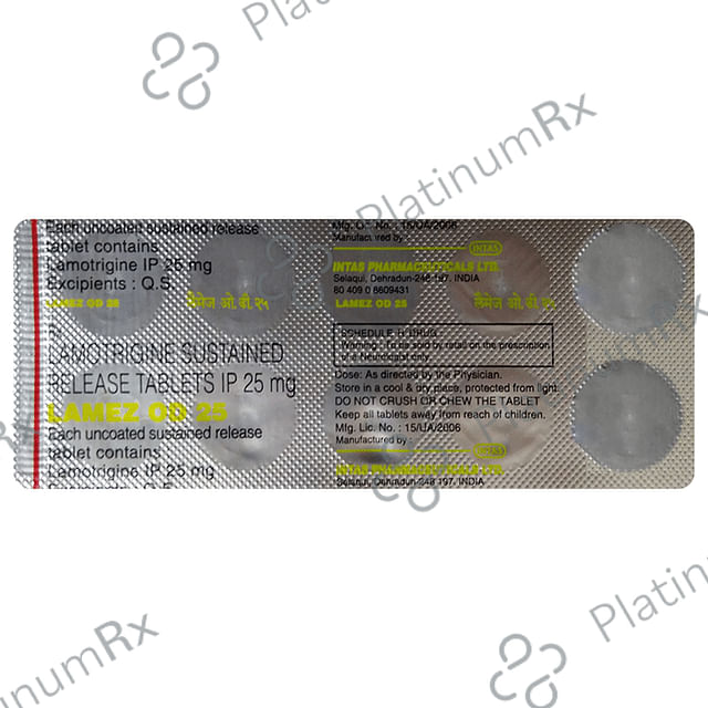 Lamez OD 25mg Tablet SR 10s