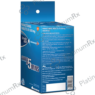 Crocin Advance 500mg Tablet 20s