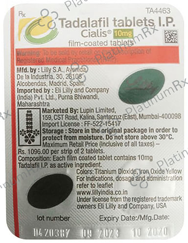Cialis 10mg Tablet 2 Tablet