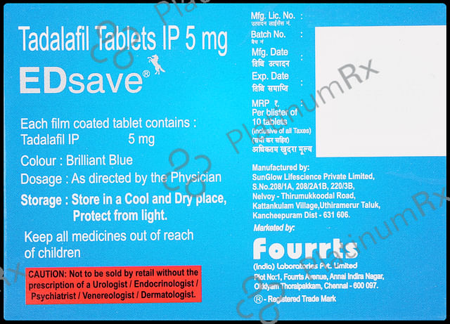 ED Save 5mg Tablet 10s