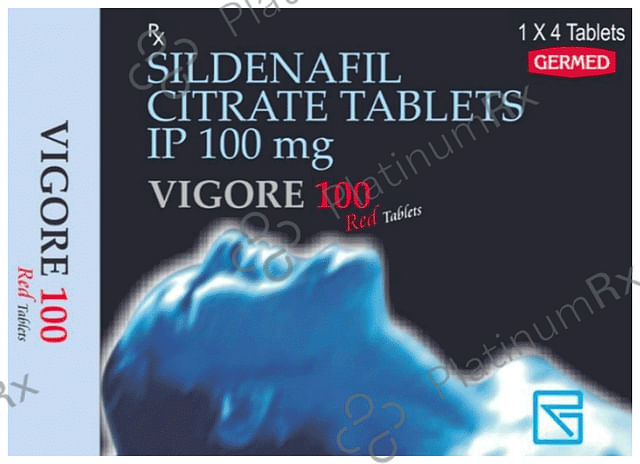 Vigore 100mg Red Tablet 4s