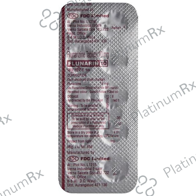 Flunarin 10mg Tablet 10s