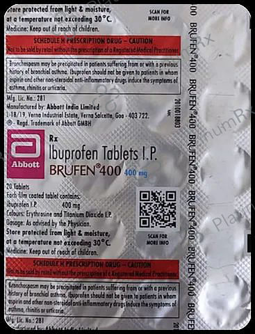 Brufen 400mg Tablet 20s