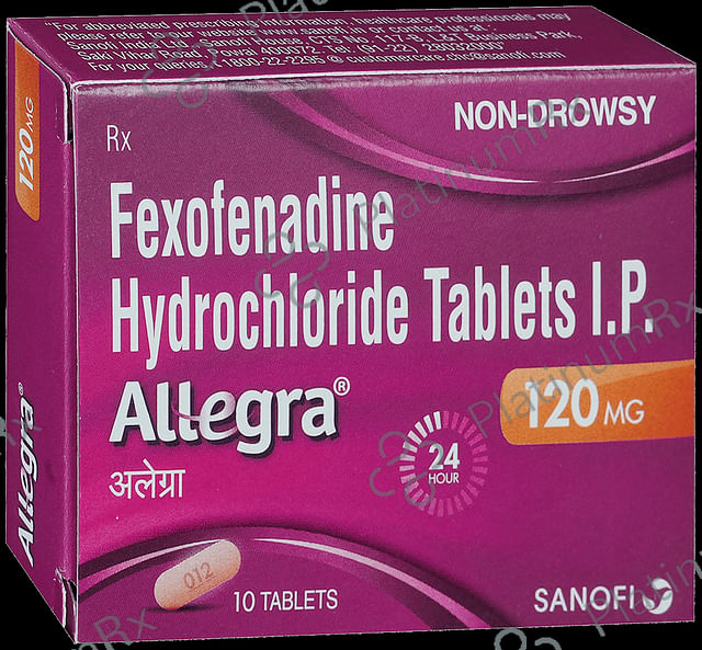 Allegra 120mg Tablet 10s