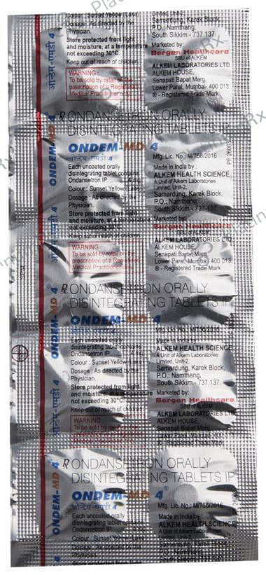 Ondem MD 4mg Tablet 10s