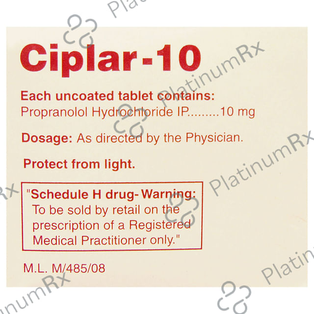 Ciplar 10mg Tablet 15s