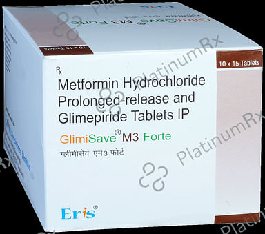 Glimisave M3/1000mg Forte PR Tablet 15s