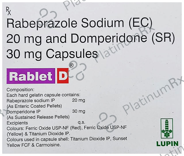 Rablet D 30/20mg Capsule SR 15s