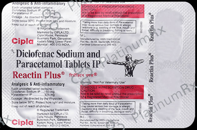 Reactin Plus 50/325mg Tablet 10s (W)
