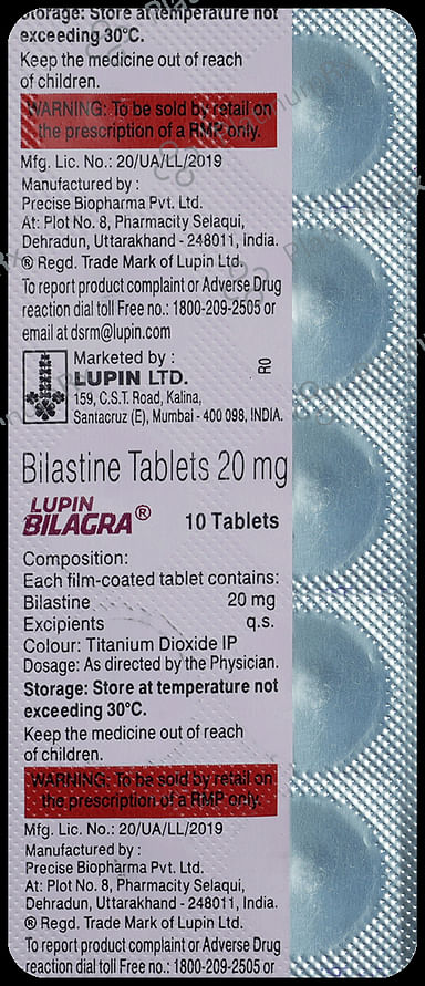 Bilagra 20mg Tablet 10s