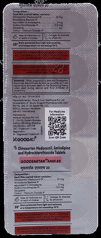 Goodsartan AMH 20 Tablet