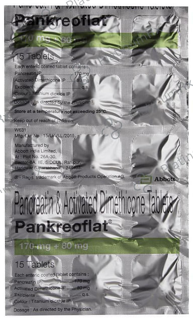 Pankreoflat 170/80mg Tablet 15s