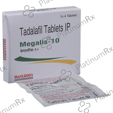 Megalis 10mg Tablet 4s