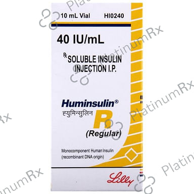 Huminsulin R (40 IU/ml) (1*10ml Vial)