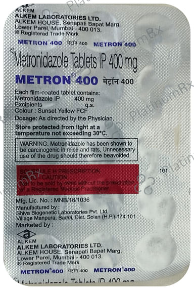 Metron 400mg Tablet 15s