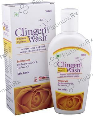 Clingen Women Intimate Hygiene Lactic Acid Vaginal Wash 100ml