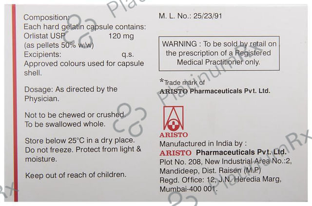 O Stat 120mg Capsule 10s