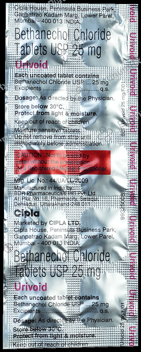 Urivoid 25mg Tablet 10s
