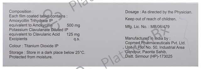 Moxikind CV 625mg Tablet 10s