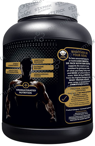 Sixpack Nutrition Iso Pro 100% Whey Protein Isolate Powder Coffee Caramel 2 kg