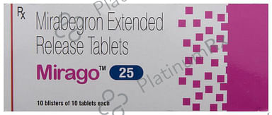 Mirago 25mg Tablet ER 10s
