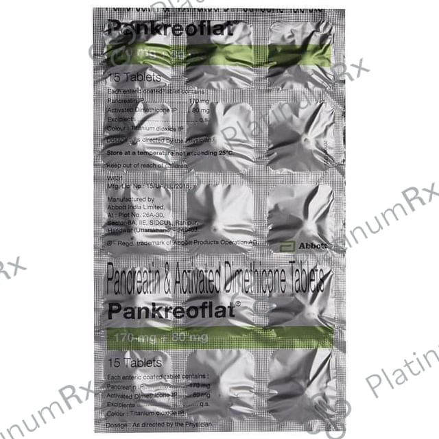 Pankreoflat 170/80mg Tablet 15s