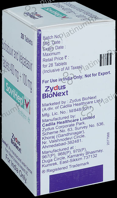 Sovihep V 400/100mg Tablet 28s