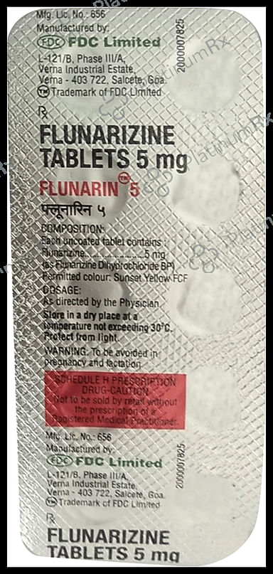Flunarin 5mg Tablet 10s