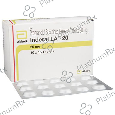 Inderal LA 20mg Tablet SR 15s